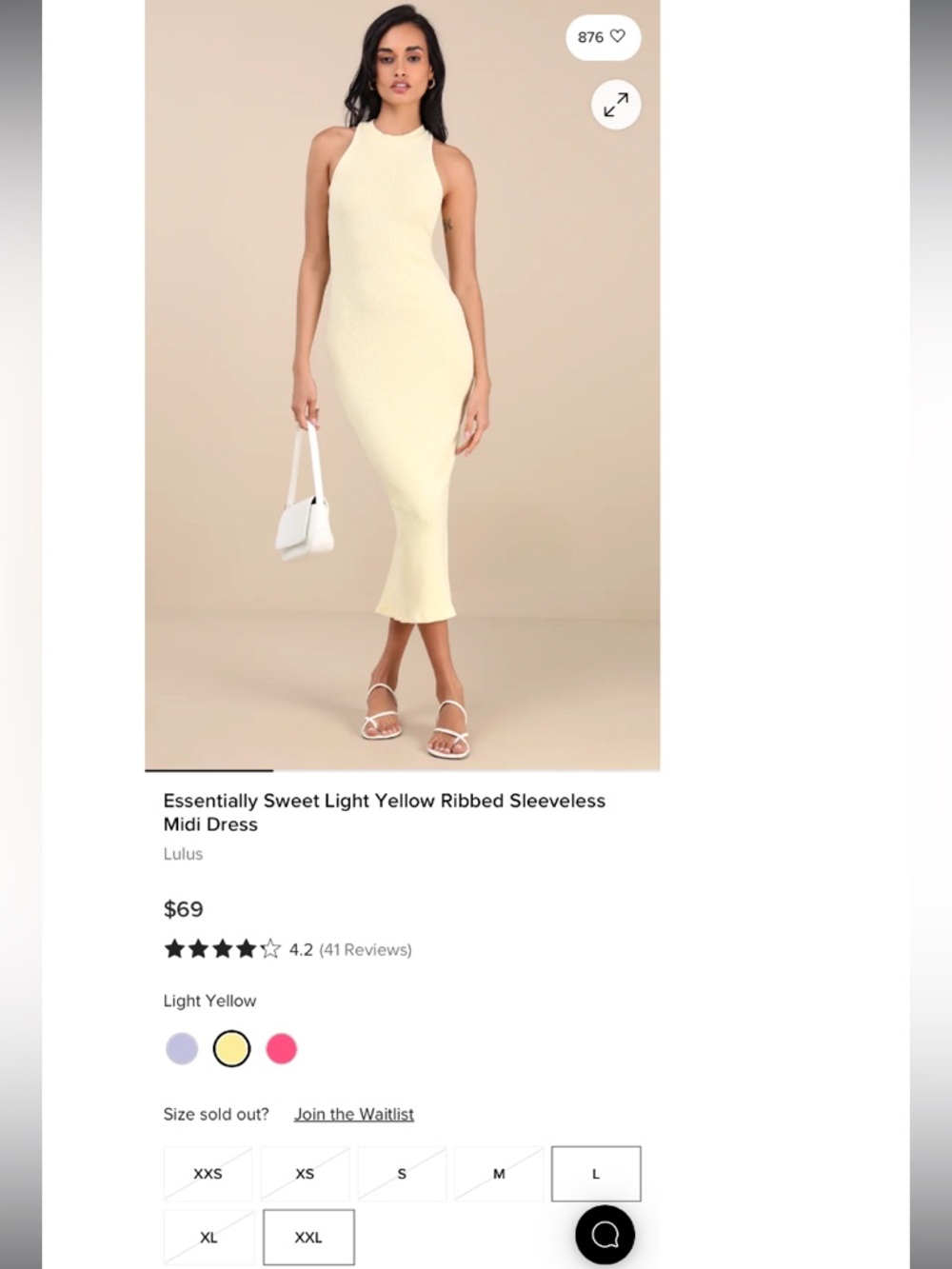 Pretty Essentially Sweet butter yellow Ribbed  COTTON Dress
